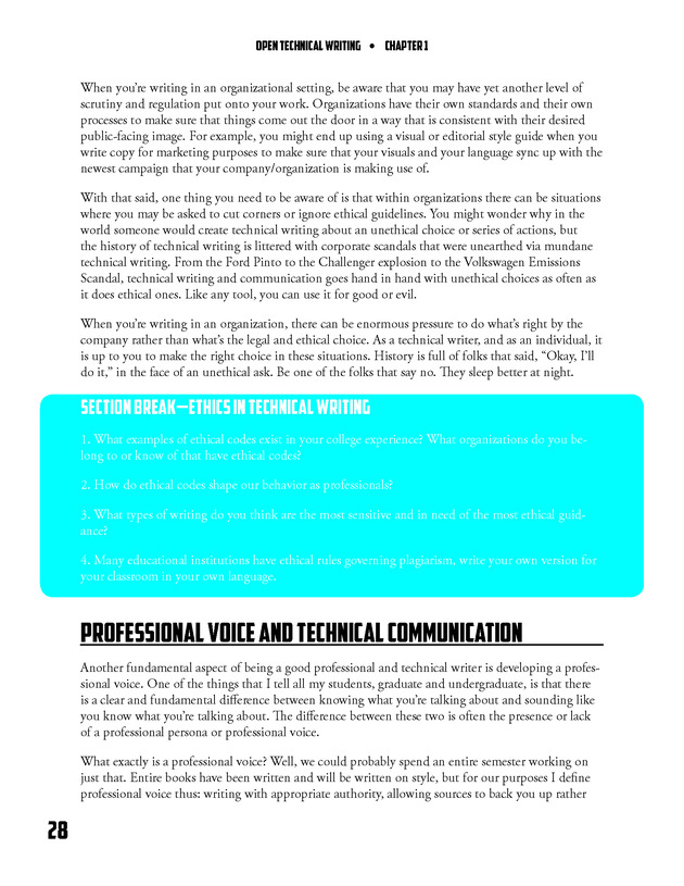 Open Technical Writing - New Page